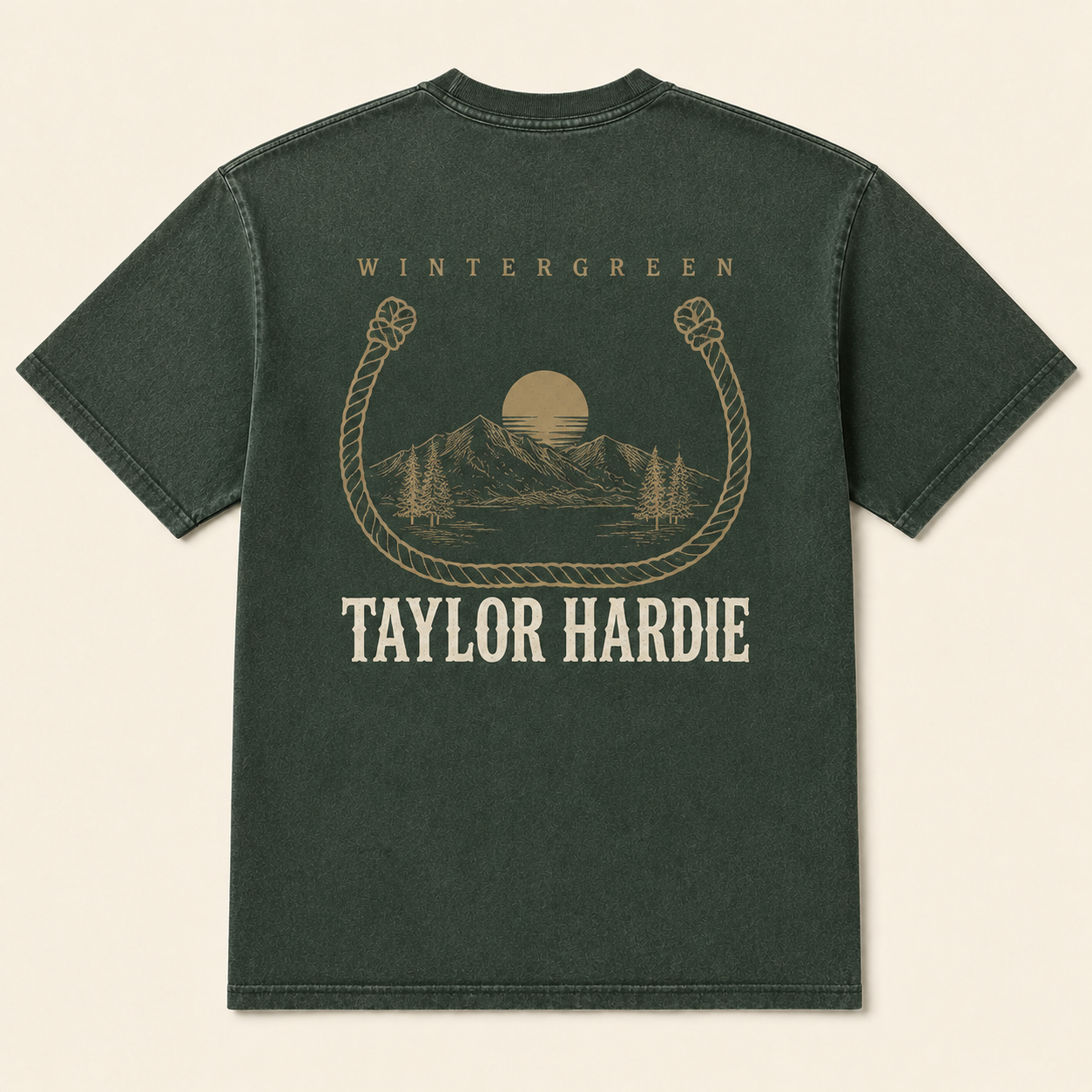 T-Shirt — Green - Front